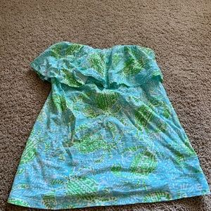 lilly pulitzer wiley tube top